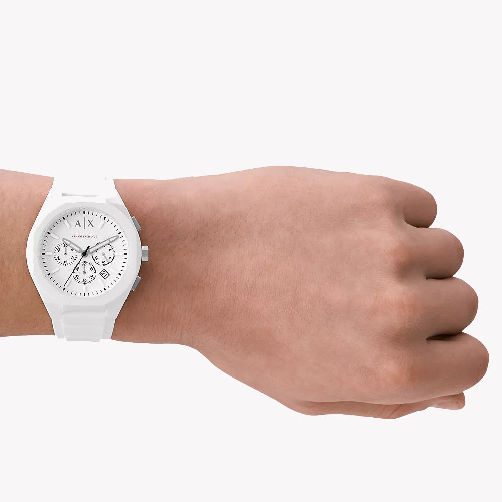 A|X Armani Exchange Men's White Nylon Watch | Ax4160