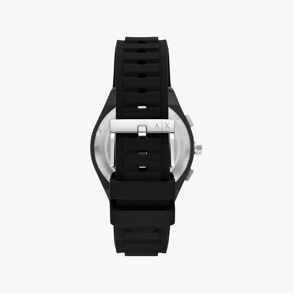 A|X Armani Exchange Men's Black Silicone Watch | Ax4161