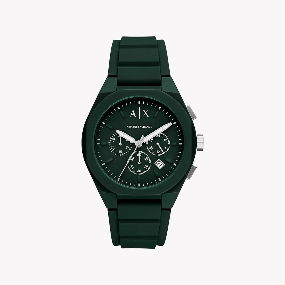 A|X Men's Dark Green Silicone Watch | Ax4163 by i-watch