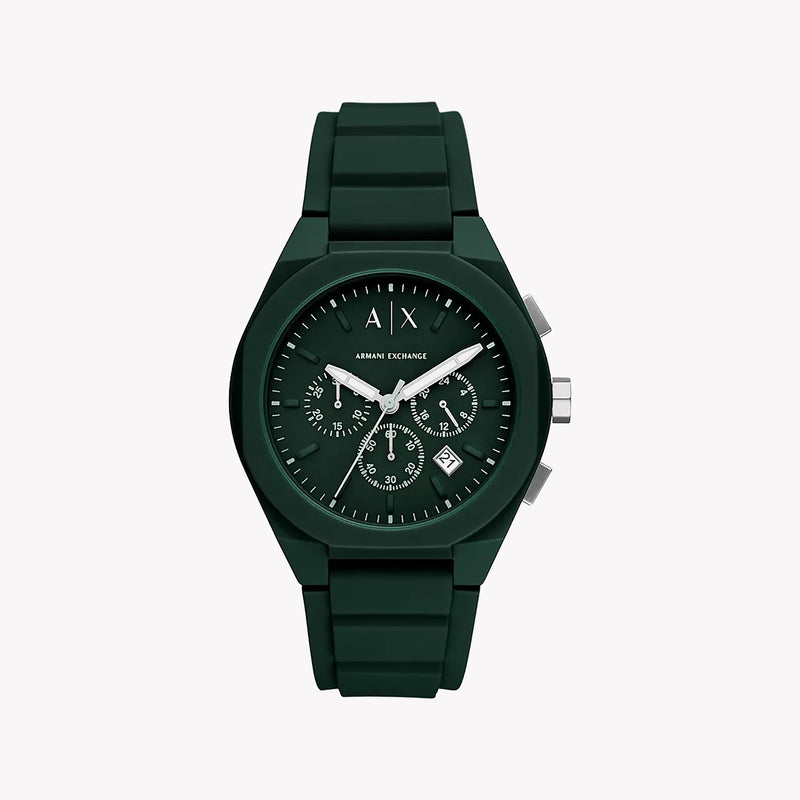 A|X Men's Dark Green Silicone Watch | Ax4163 by i-watch