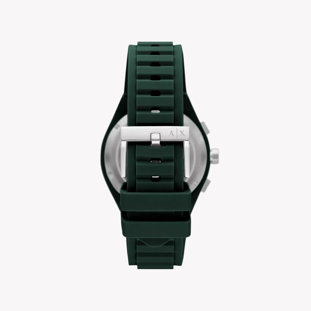 A|X Men's Dark Green Silicone Watch | Ax4163