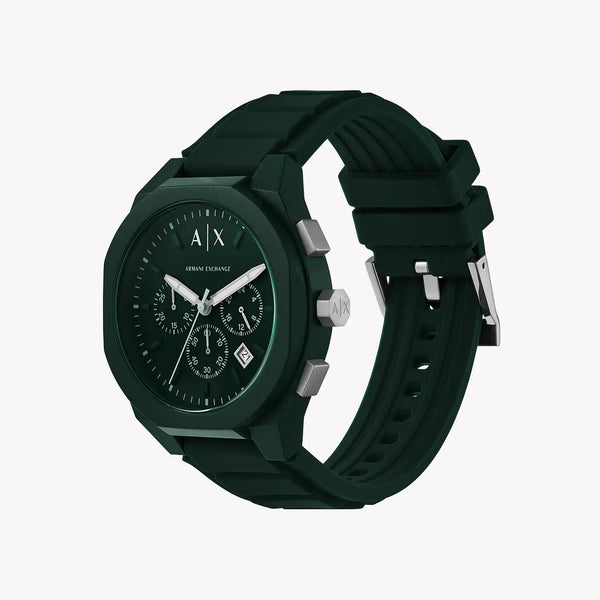 A|X Men's Dark Green Silicone Watch | Ax4163 by i-watch