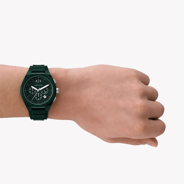 A|X Men's Dark Green Silicone Watch | Ax4163 by i-watch