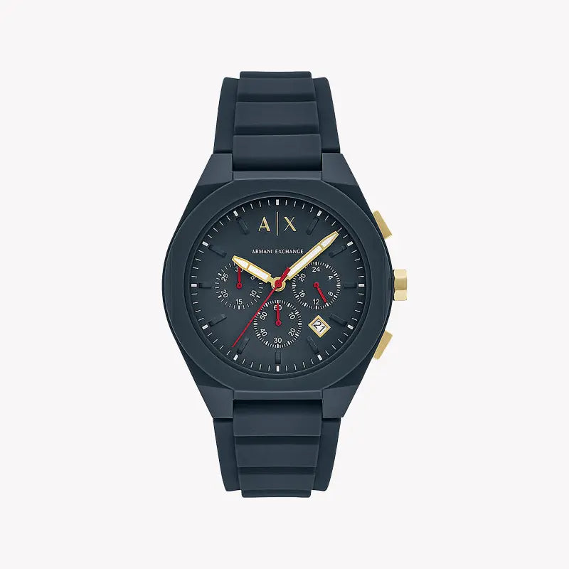 A|X Armani Exchange Men's Dark Blue Watch, Silicone | Ax4168 by i-watch