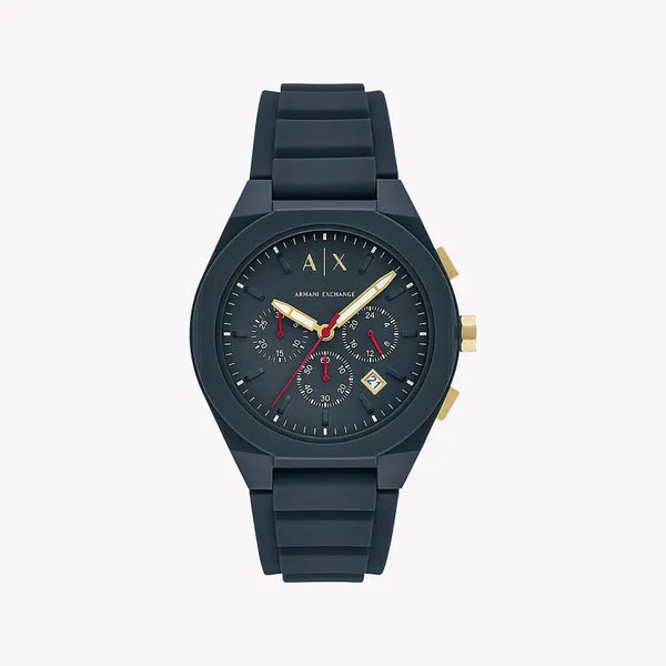 A|X Armani Exchange Men's Dark Blue Watch, Silicone | Ax4168 by i-watch