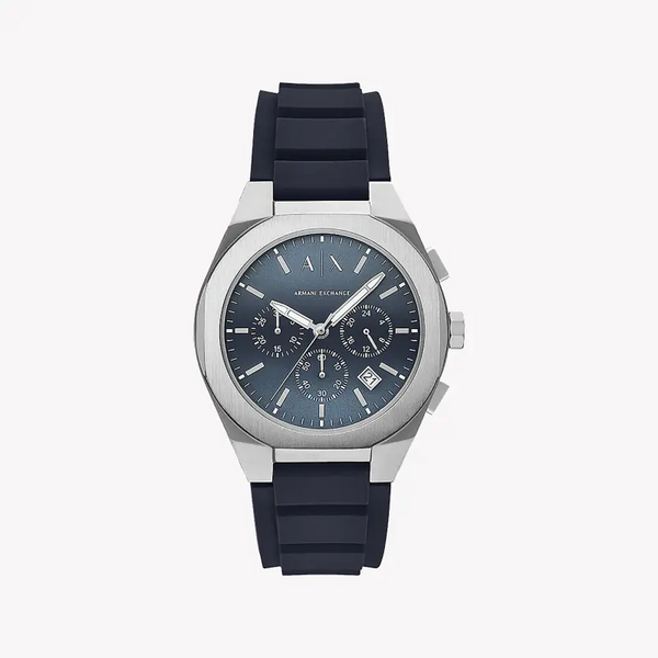 A|X Armani Exchange Men's Dark Blue Watch, Silicone Band | Ax4185 by i-watch