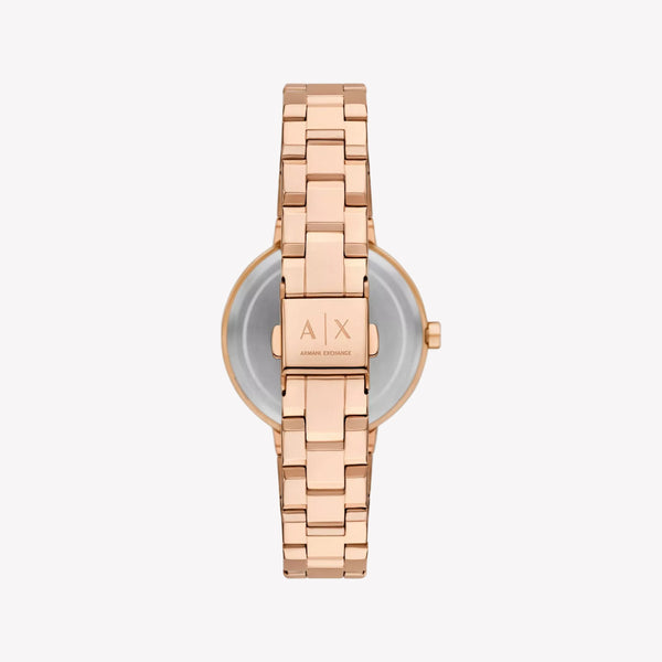 Armani Exchange Two-Hand Rose Gold-Tone Women Watch AX5177