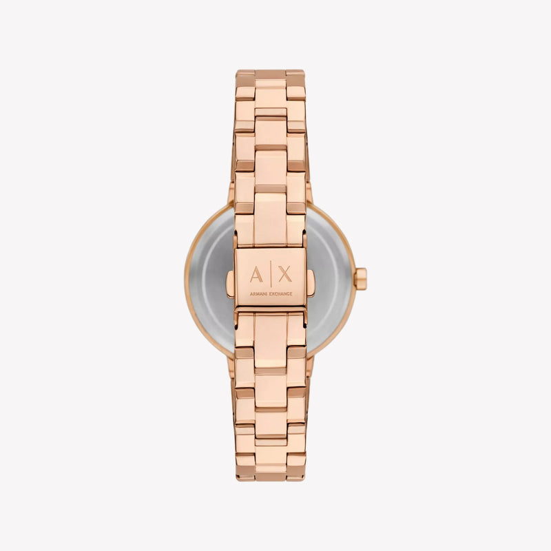 Armani Exchange Two-Hand Rose Gold-Tone Women Watch AX5177