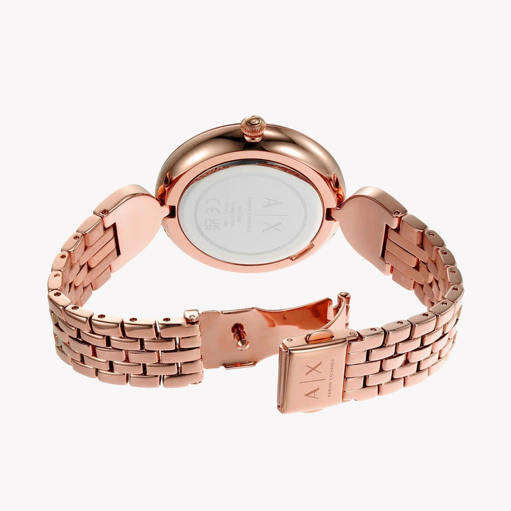 A|X Armani Women's Rose Gold Watch | Ax5384