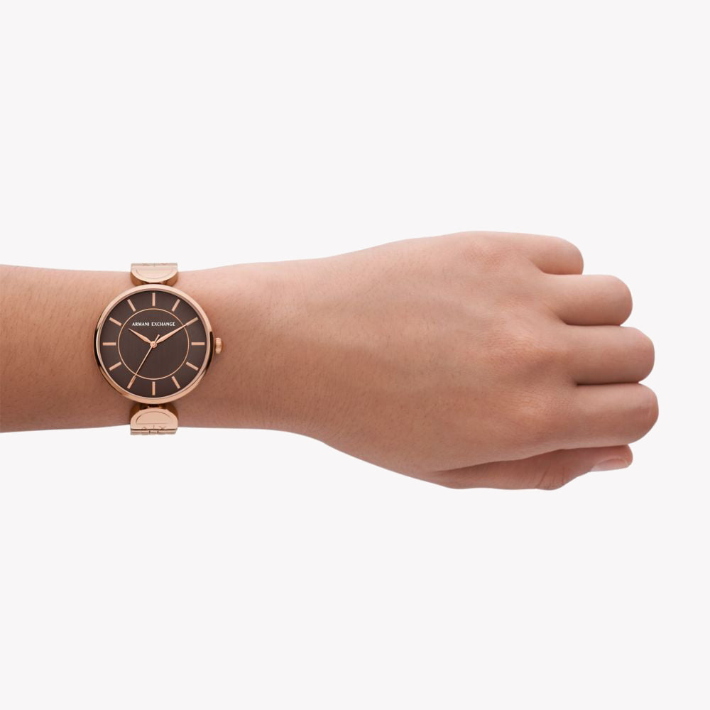 A|X Armani Women's Rose Gold Watch | Ax5384