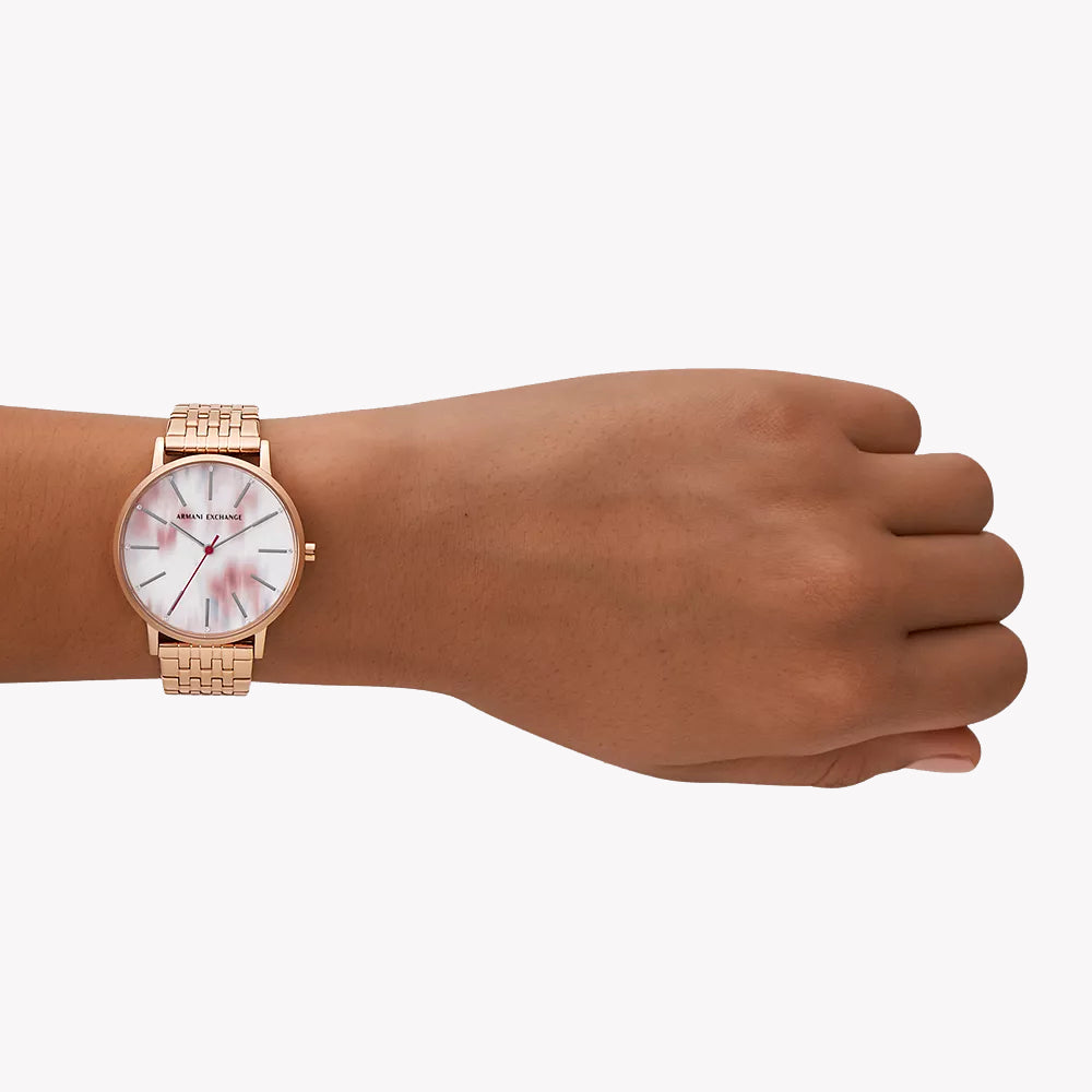 A|X Armani Women's Rose Gold Stainless Watch | Ax5589