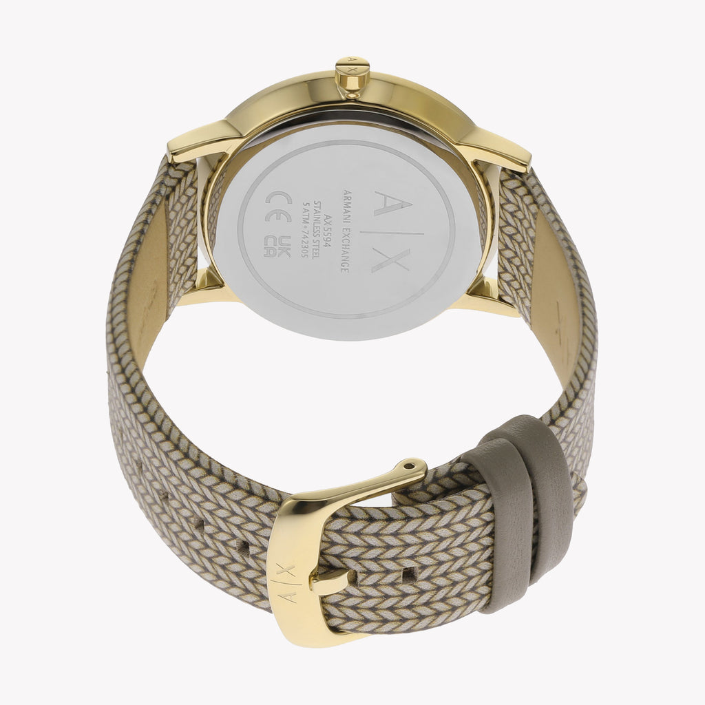 A|X Armani Exchange Women's Gold/Brown Watch | Ax5594