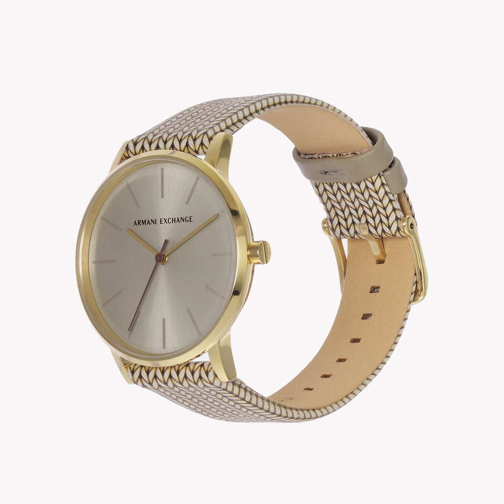 A|X Armani Exchange Women's Gold/Brown Watch | Ax5594