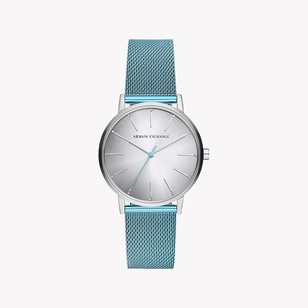 A|X Armani Women's Silver/Blue Watch | Ax5599