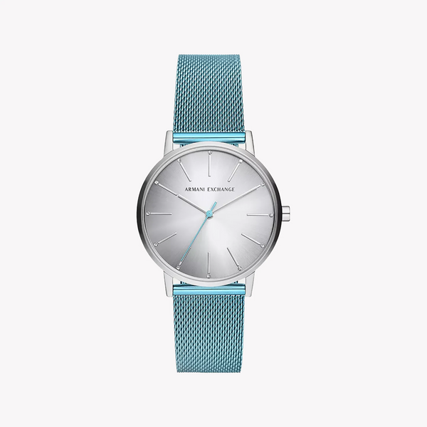 A|X Armani Women's Silver/Blue Watch | Ax5599