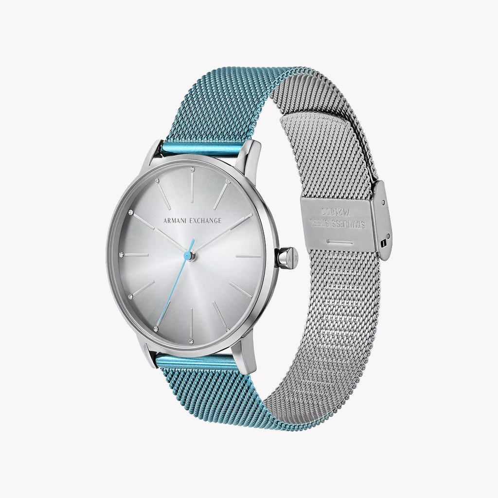 A|X Armani Women's Silver/Blue Watch | Ax5599