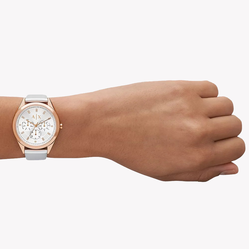 A|X Armani Exchange Women's Rose Gold/White | Ax5660