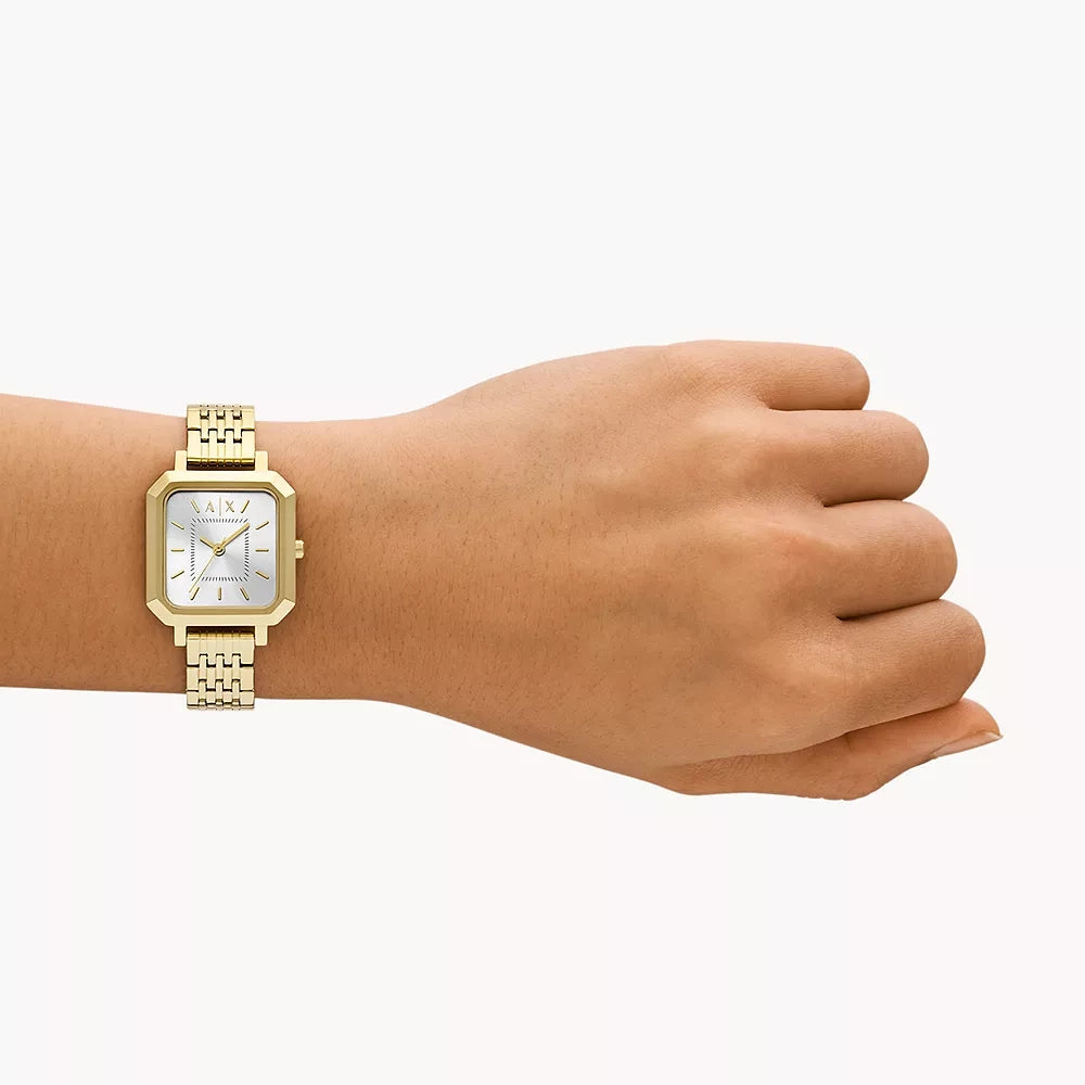A|X Armani Exchange Women's Gold Stainless Steel Watch | Ax5725