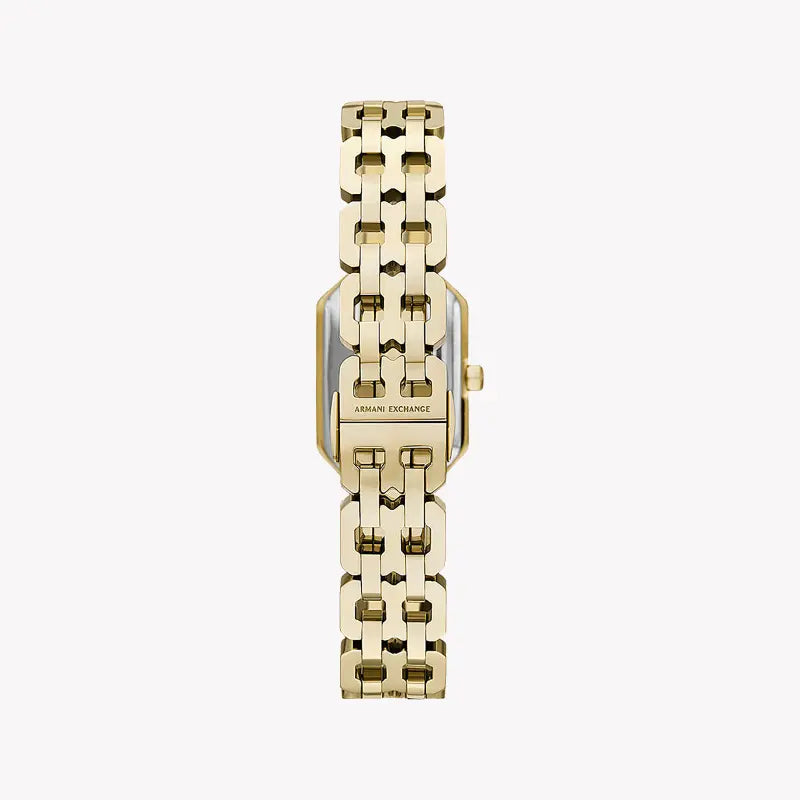 A|X Armani Exchange Women's Gold Stainless Steel Watch, Silver Dial | Ax5811 by i-watch