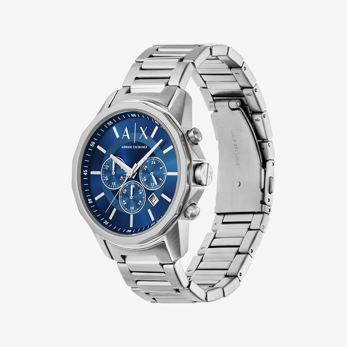 Armani Exchange Men's Banks Rd. Quartz Chronograph Stainless Steel Bracelet Watch Gift Set