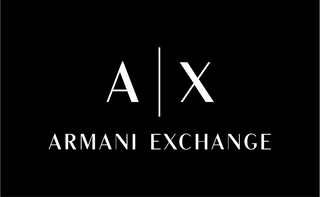 Armani exchange logo on black background