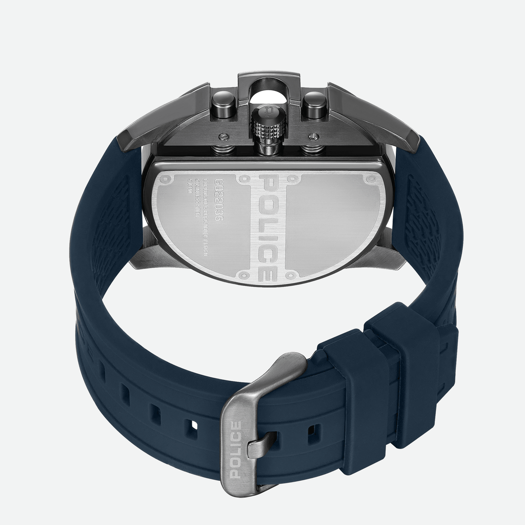 POLICE PEWGQ2203604 - MASTERFUL STYLE & RELIABILITY Men's Watch with Grey Dial and Blue Band-i-Watch-4
