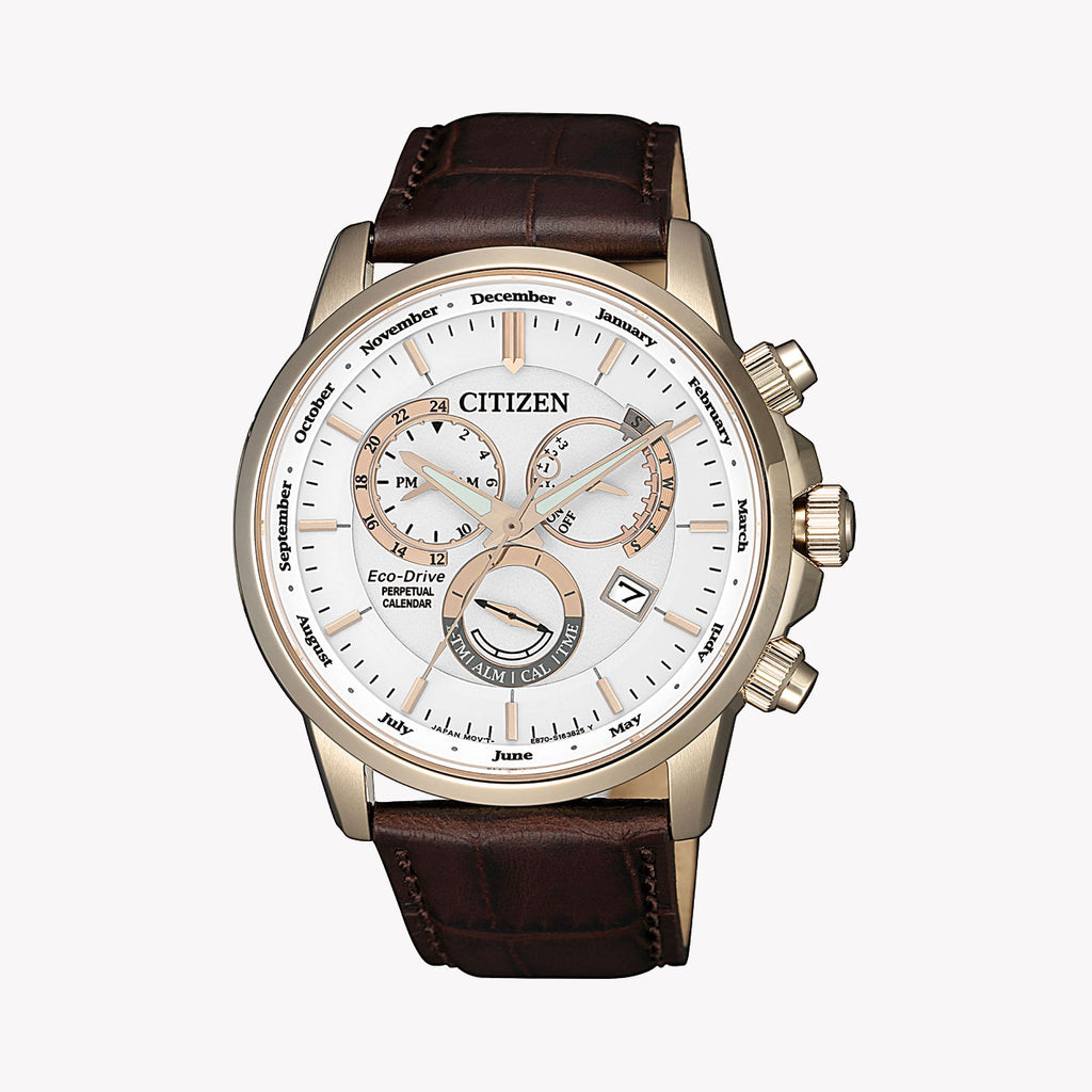 CITIZEN BL8153-11A ELEGANCE - GOLDEN TIMEPIECE WITH LEATHER BAND & ECO-DRIVE