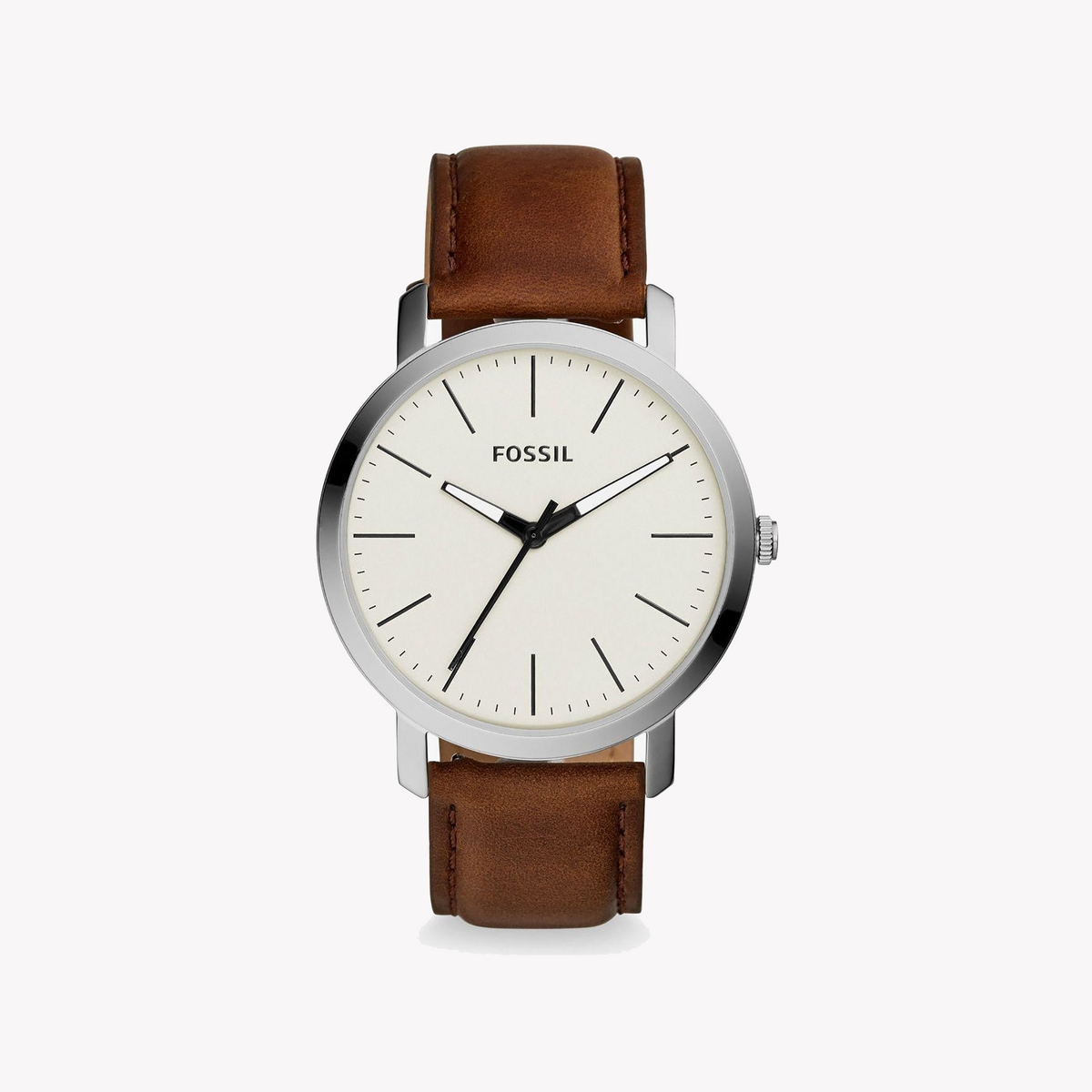 Fossil Men's Silver/Brown Quartz Watch | Bq2309