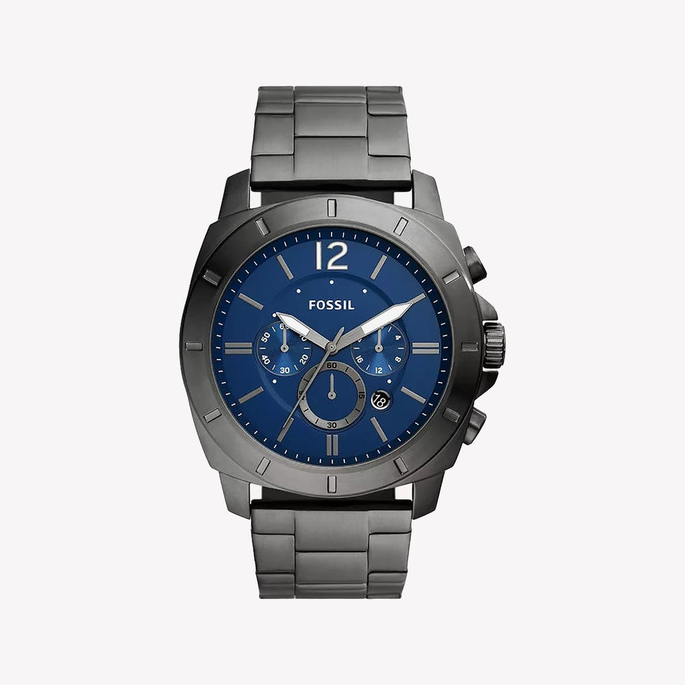 Fossil Men's Privateer Chronograph, Smoke Stainless Steel Watch