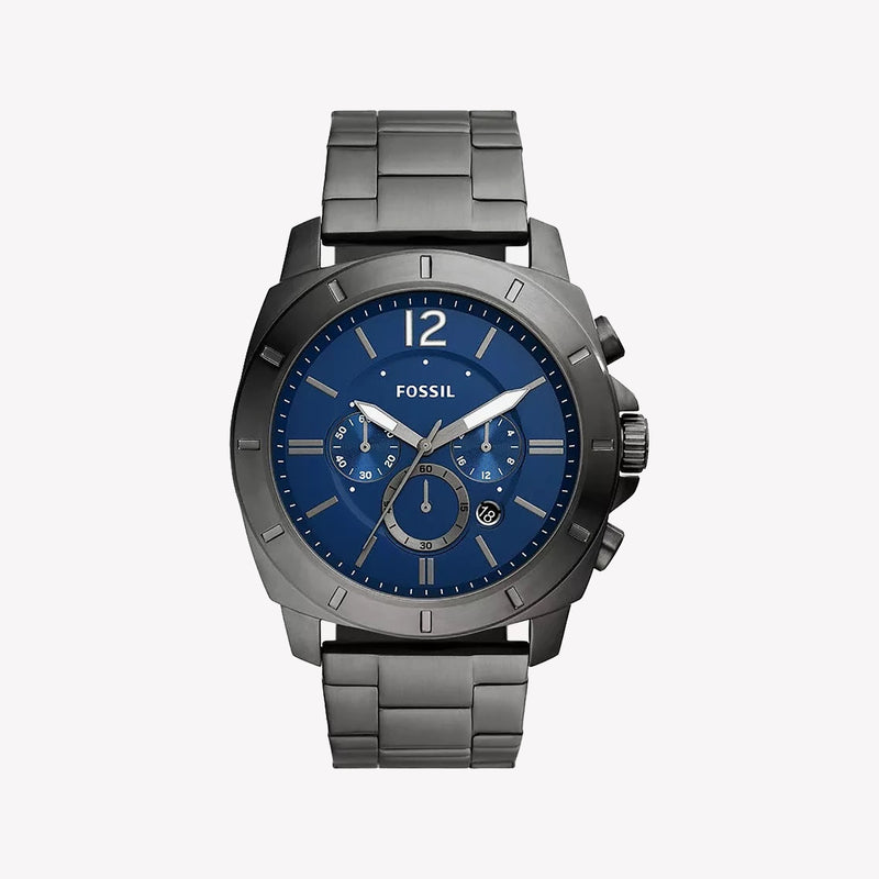 Fossil Men's Privateer Chronograph, Smoke Stainless Steel Watch