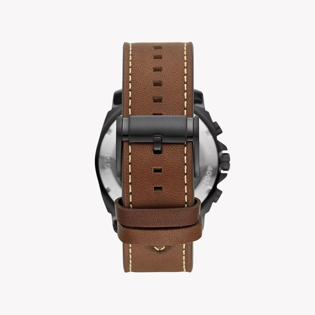 Fossil Men's Black/Brown, Green Dial Watch | Bq2760