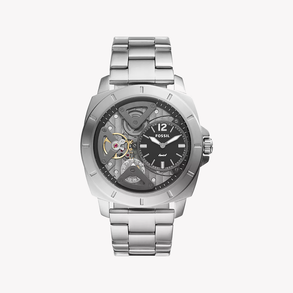 Fossil Men's Stainless Steel, Silver | Bq2789