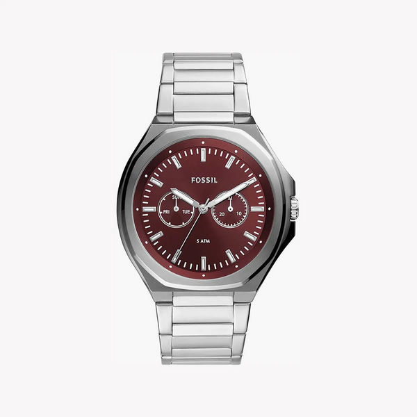 Fossil Men's Steel Silver/Red Watch | Bq2807 by i-watch