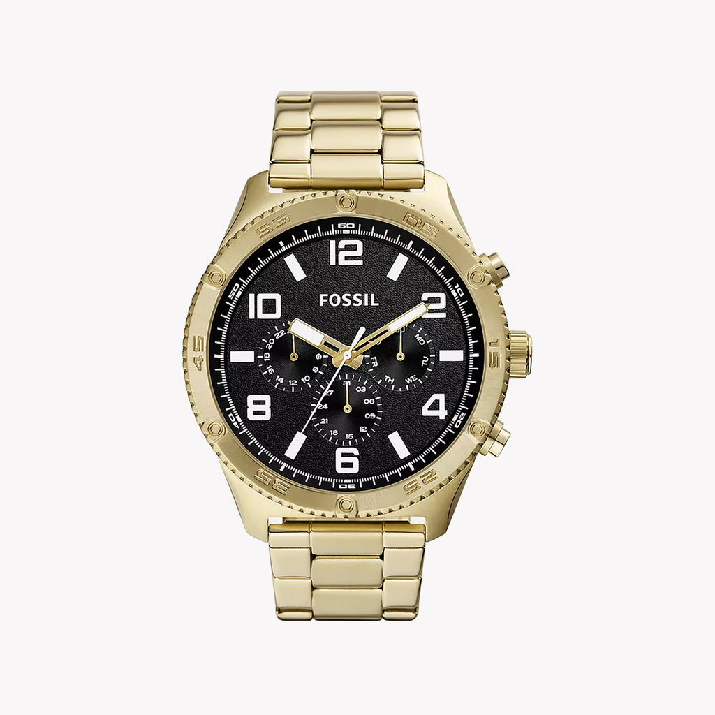 Fossil Men's Gold Stainless Steel Watch | Bq2824