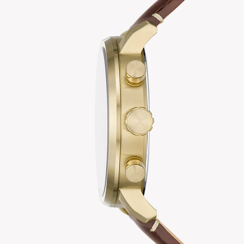 Rhett Multifunction Brown LiteHide™ Leather Watch