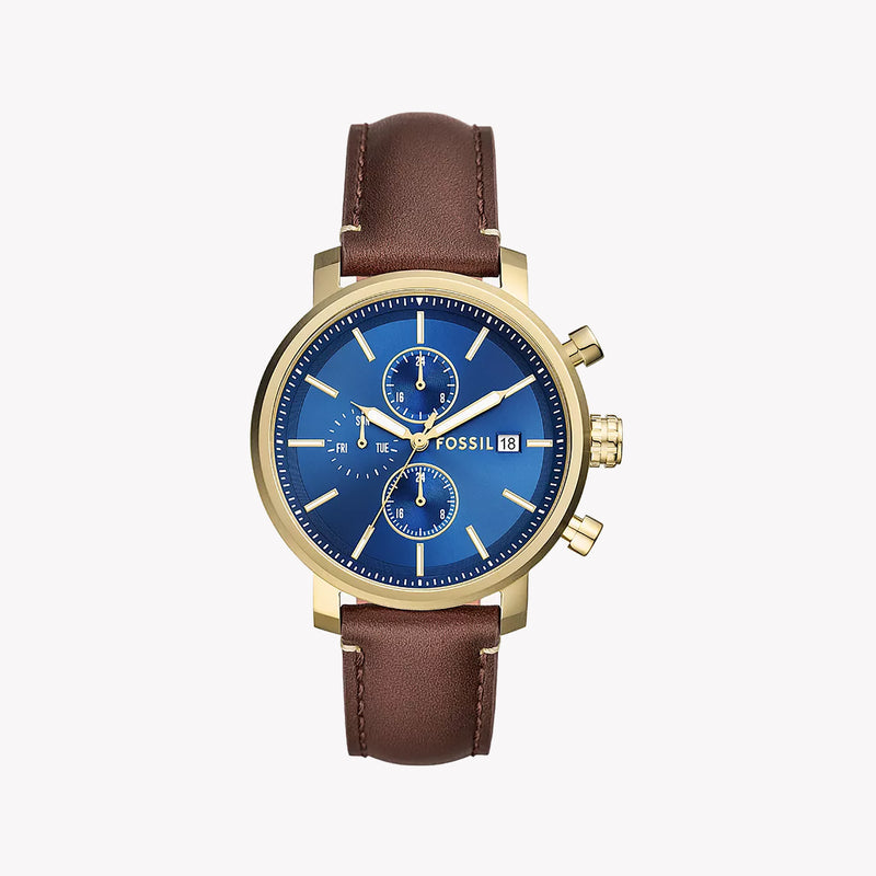 Rhett Multifunction Brown LiteHide™ Leather Watch