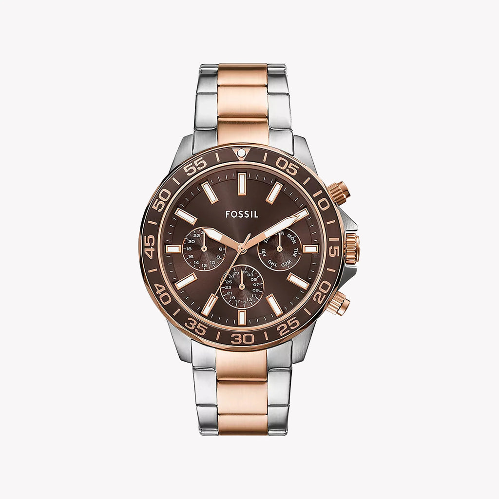 Fossil Men's Silver/Rose Gold Watch Bq2889 – i-Watch