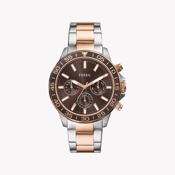 Fossil Men's Silver/Rose Gold Watch | Bq2889 by i-watch