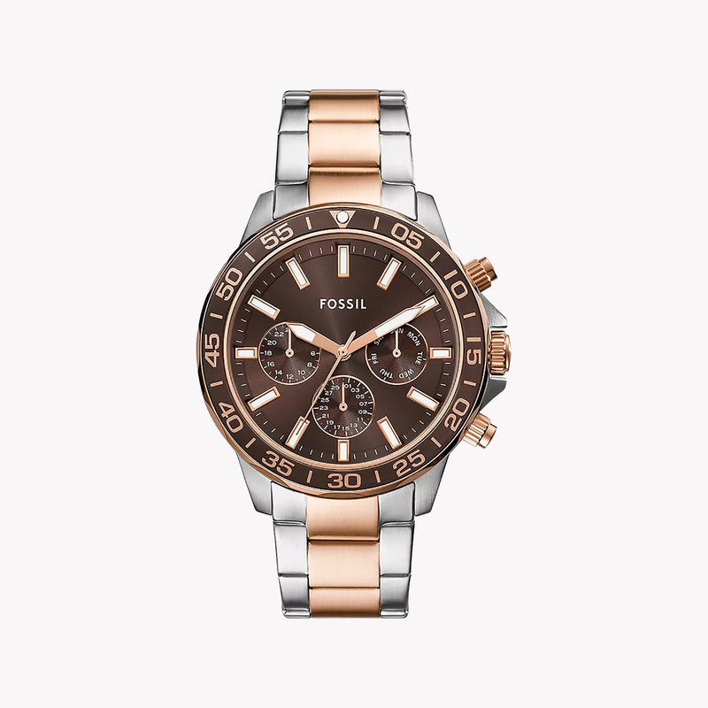 Fossil Men's Silver/Rose Gold Watch | Bq2889 by i-watch