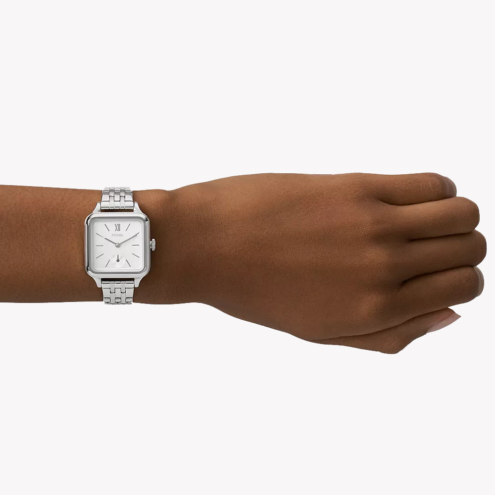 Fossil Women's Silver Stainless Steel Watch | Bq3830