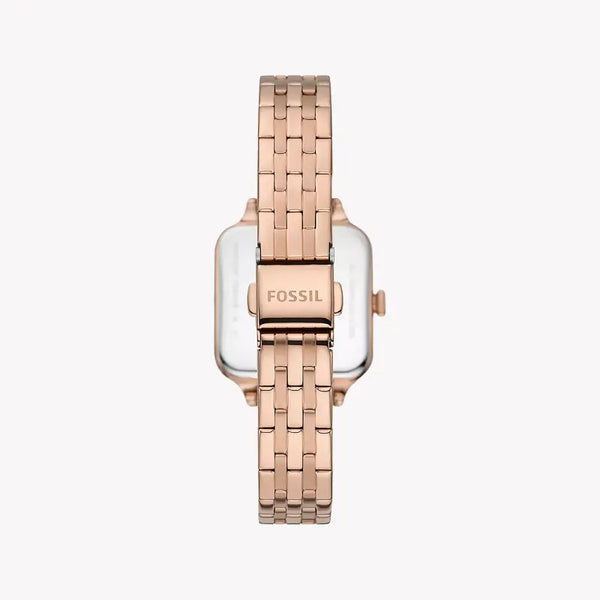 Fossil Women's Rose Gold Watch, White Dial | Bq3831 by i-watch