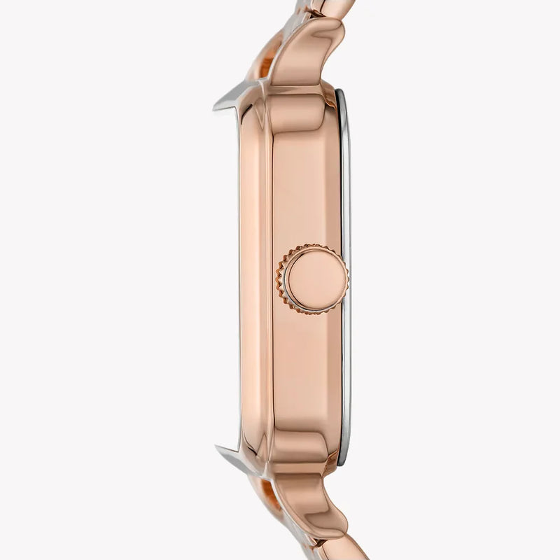 Fossil Women's Rose Gold Watch, White Dial | Bq3831 by i-watch