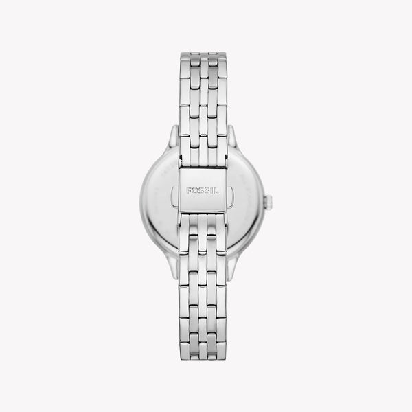 Fossil Women's Laney Three-Hand Silver Stainless Steel Watch BQ3861