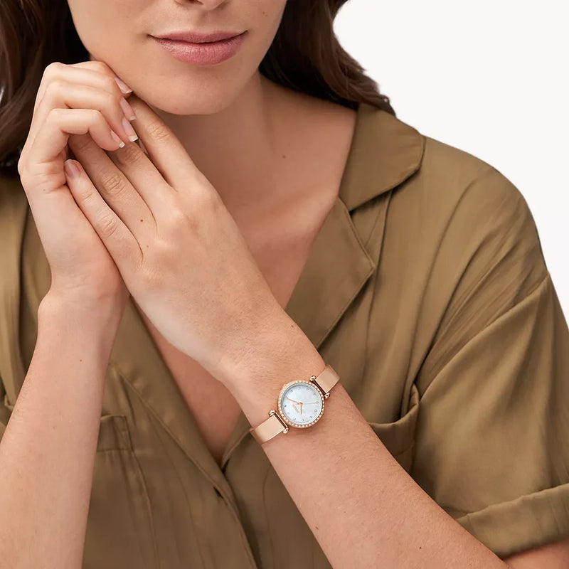 Fossil Women's Rose Gold Stainless Steel Watch | Bq3894 by i-watch
