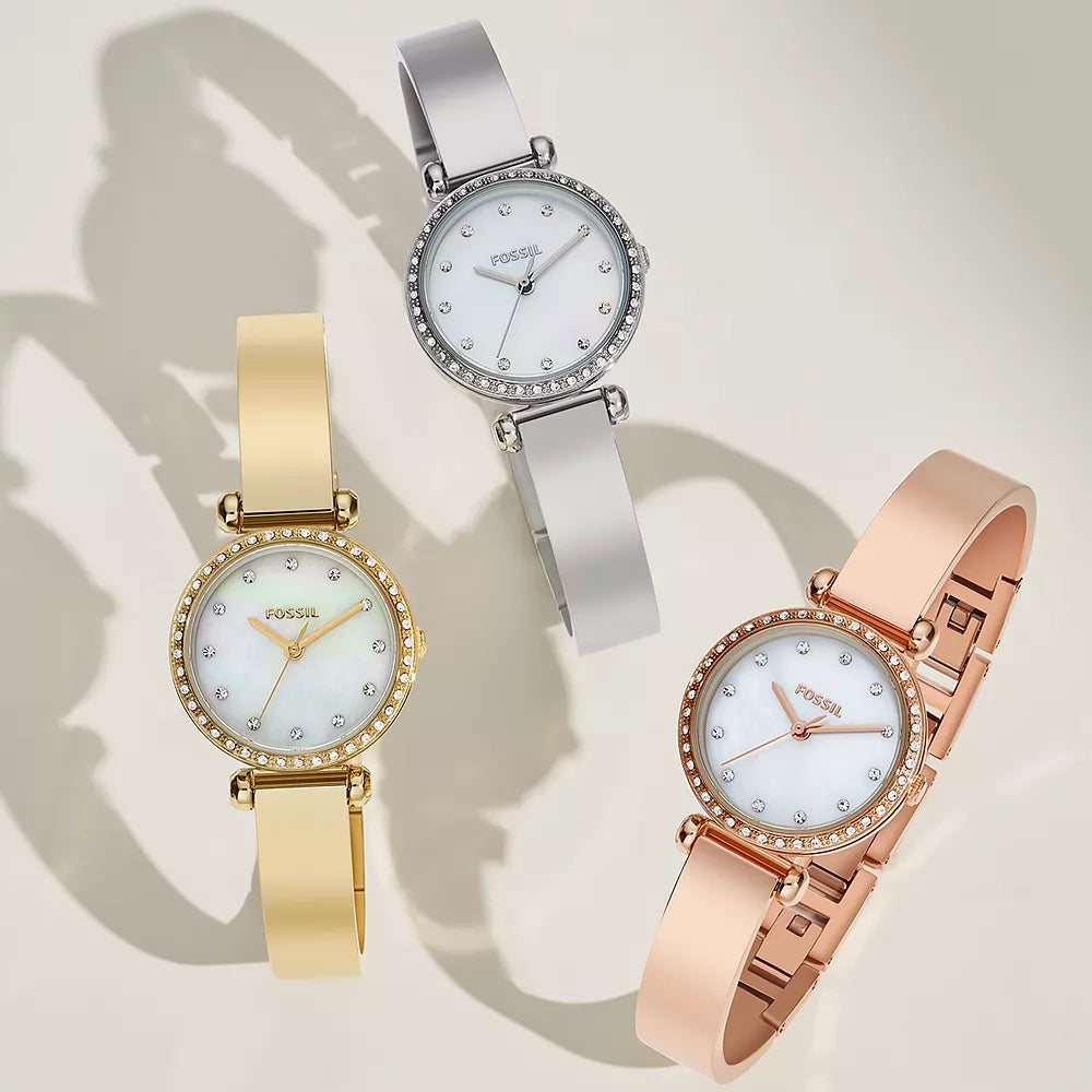 Fossil Women's Gold Watch, Stainless Steel | Bq3895