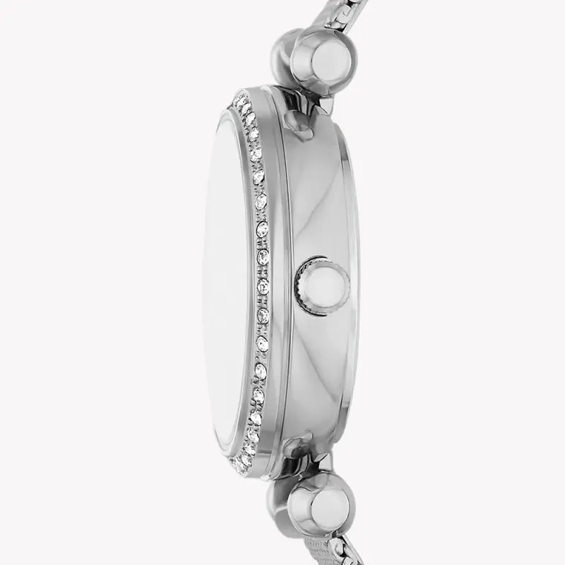 Fossil Women's Silver Stainless Steel Watch, White Dial | Bq3896 by i-watch