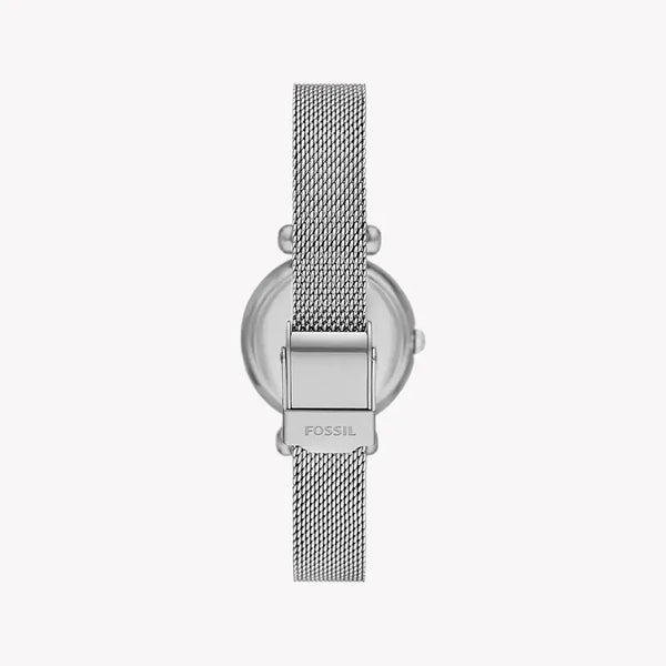 Fossil Women's Silver Stainless Steel Watch, White Dial | Bq3896 by i-watch