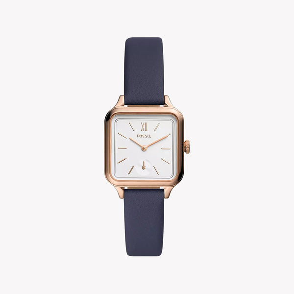 Fossil Women's Rose Gold Watch, Dark Blue | Bq3910 by i-watch