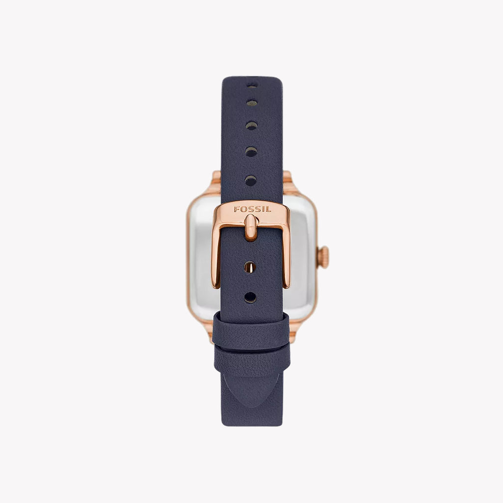 Fossil Women's Rose Gold Watch, Dark Blue | Bq3910