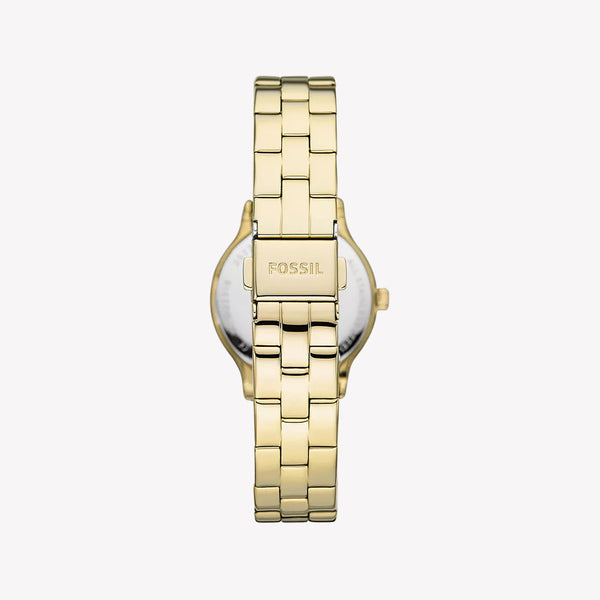 Modern Sophisticate Three-Hand Gold-Tone Stainless Steel Watch